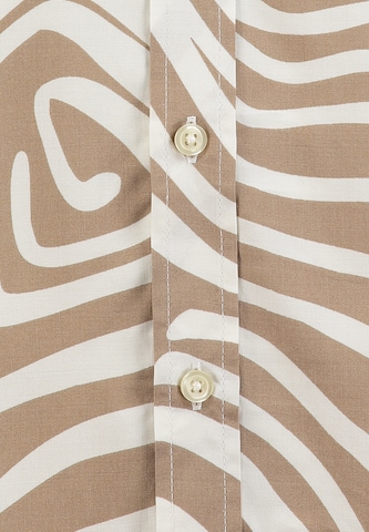 Key Largo Regular fit Πουκάμισο 'Sunglasses' σε καφέ