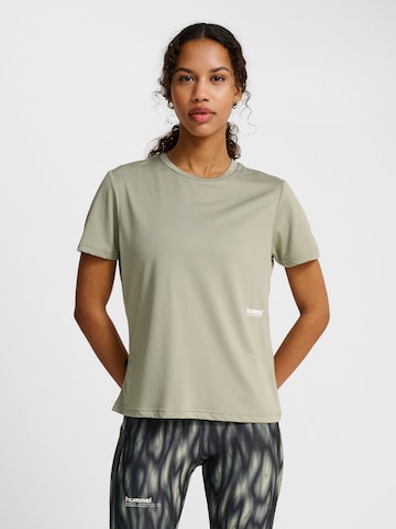 Hummel Sportshirt 'Pulse' in Grün: Vorderseite
