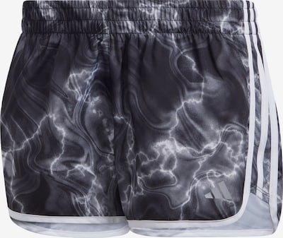 ADIDAS PERFORMANCE Pantalon de sport 'Marathon 20' en anthracite / blanc, Vue avec produit