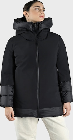 Canadian Classics Parka ' BECANCOUR MID ' in Schwarz: Vorderseite