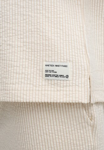 INDICODE JEANS Pyjama kort 'Lino' in Beige
