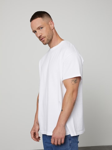 DAN FOX APPAREL قميص 'Alan' بلون أبيض