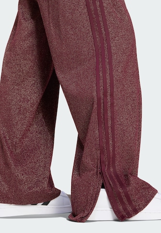 ADIDAS ORIGINALS Wide leg Trousers in Red