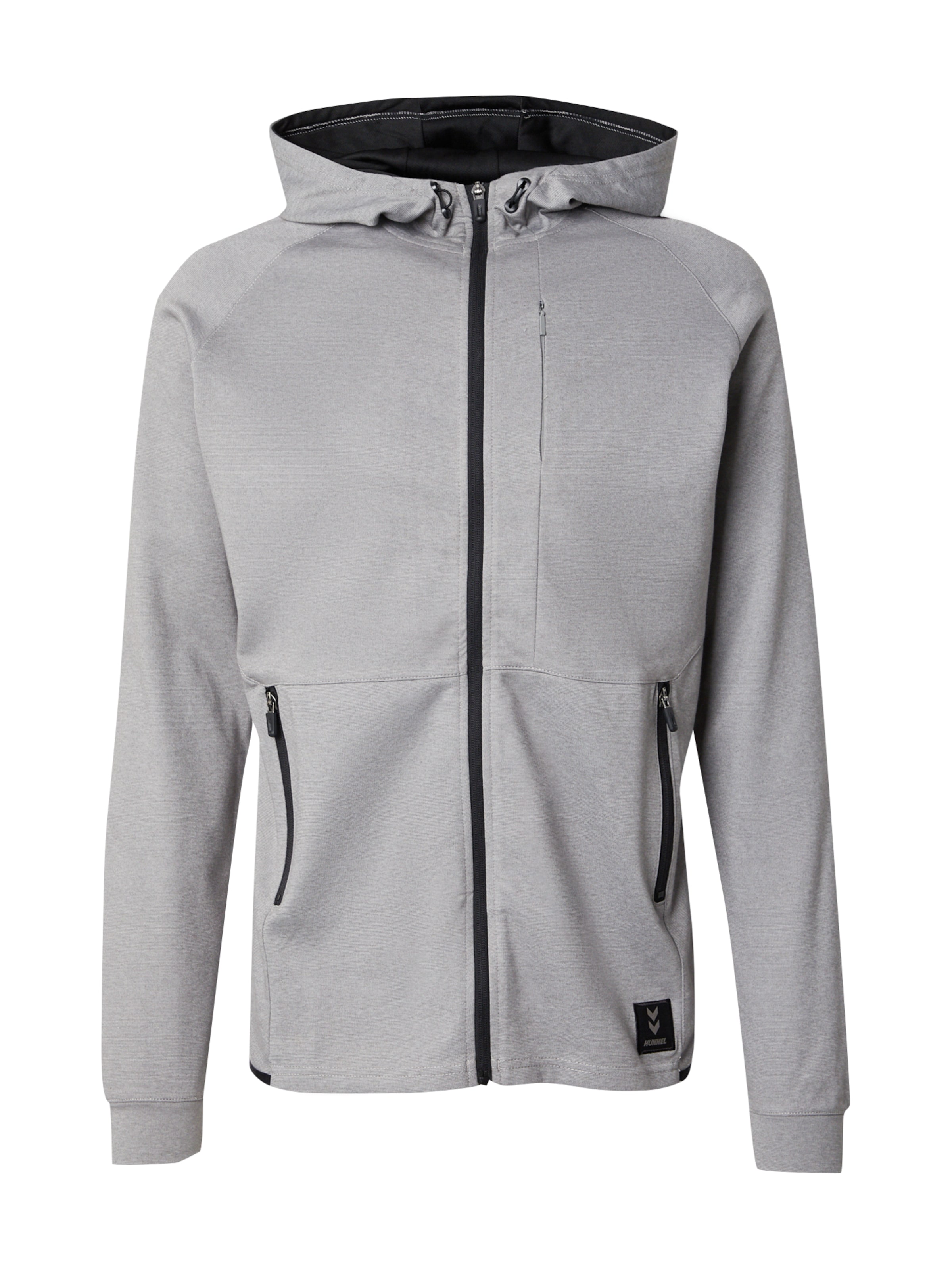 Hummel Sportsweatjacke 'Mt Interval' in Grau: Vorderseite