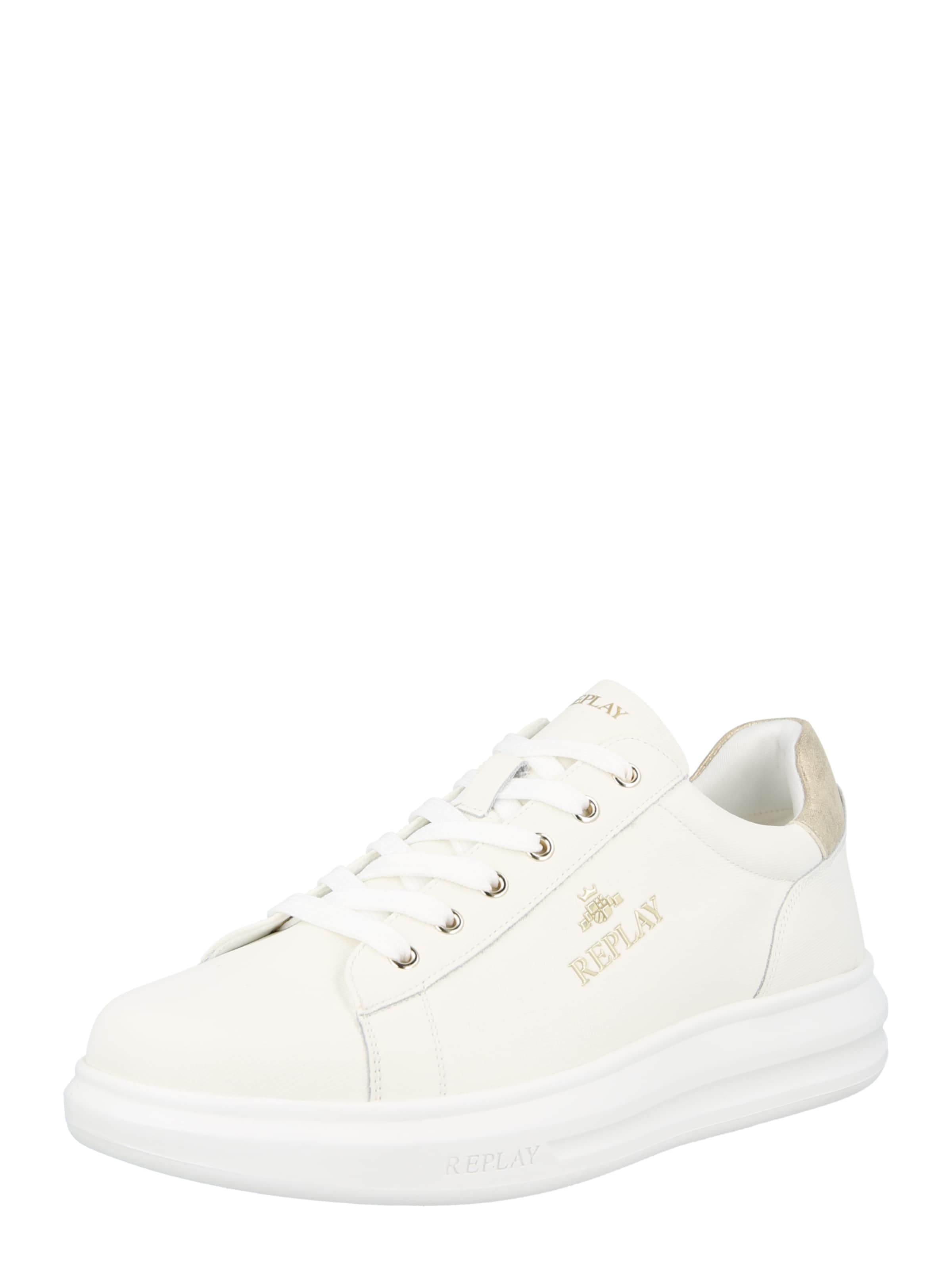 REPLAY Platform trainers 'OLYMPE' in White: front