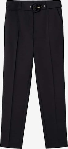 Regular Pantalon MANGO en noir : devant
