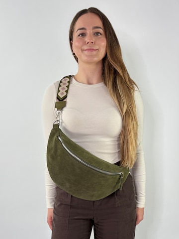 lePelou - Riñonera 'TRAMA' en verde