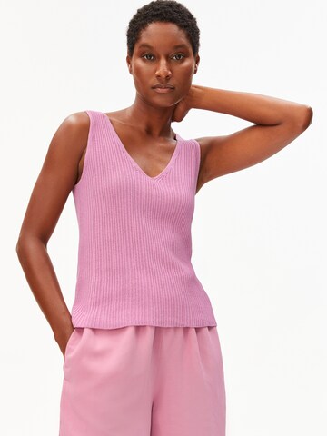 Haut ARMEDANGELS en rose : devant