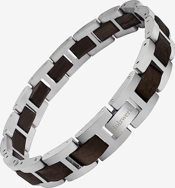Bracelet 'SCHLIERSEE' Holzwerk en argent : devant