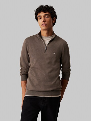Calvin Klein Pullover in Braun: Vorderseite