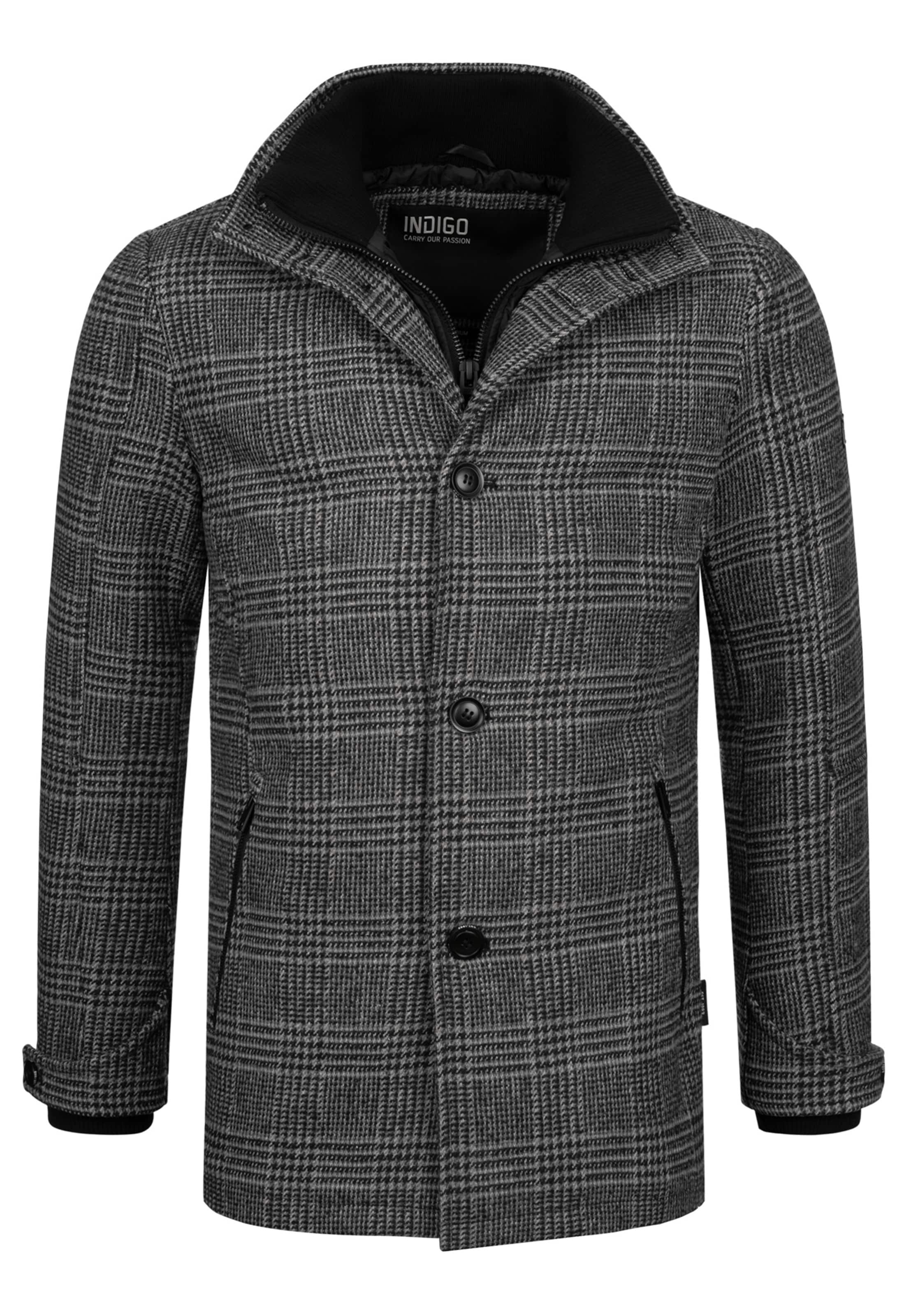 INDICODE JEANS Between-seasons coat 'Brittany' in Grey: front