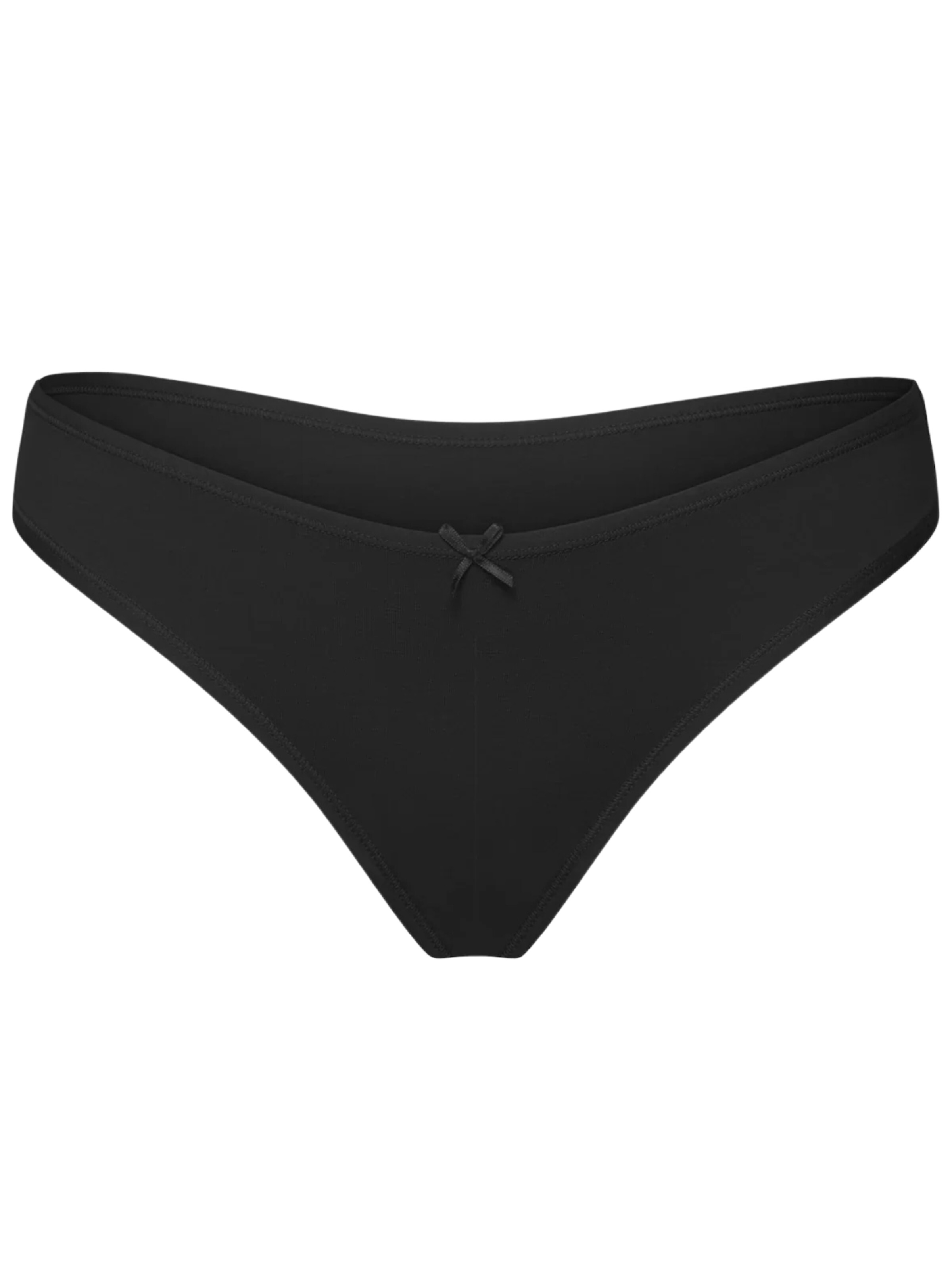 cfab (formerly creamy fabrics) Slip 'Cotton String'‌‌‌‌‌‌‌ in Schwarz: Vorderseite