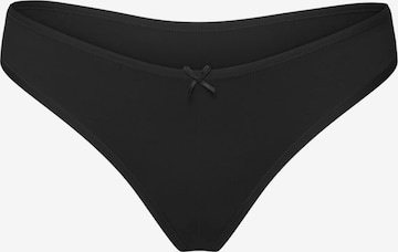 cfab (formerly creamy fabrics) Slip 'Cotton String' in Schwarz: Vorderseite