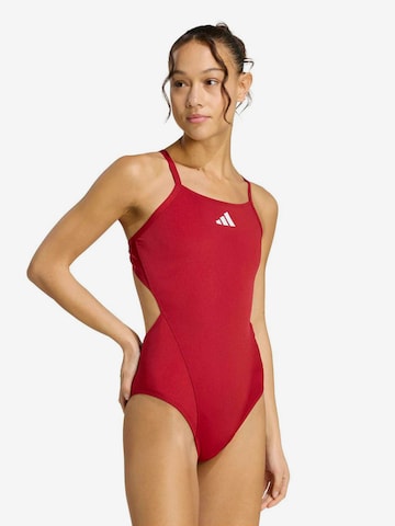 ADIDAS PERFORMANCEBustier Sportski kupaći kostim 'Ripstream Team' - crvena boja: prednji dio