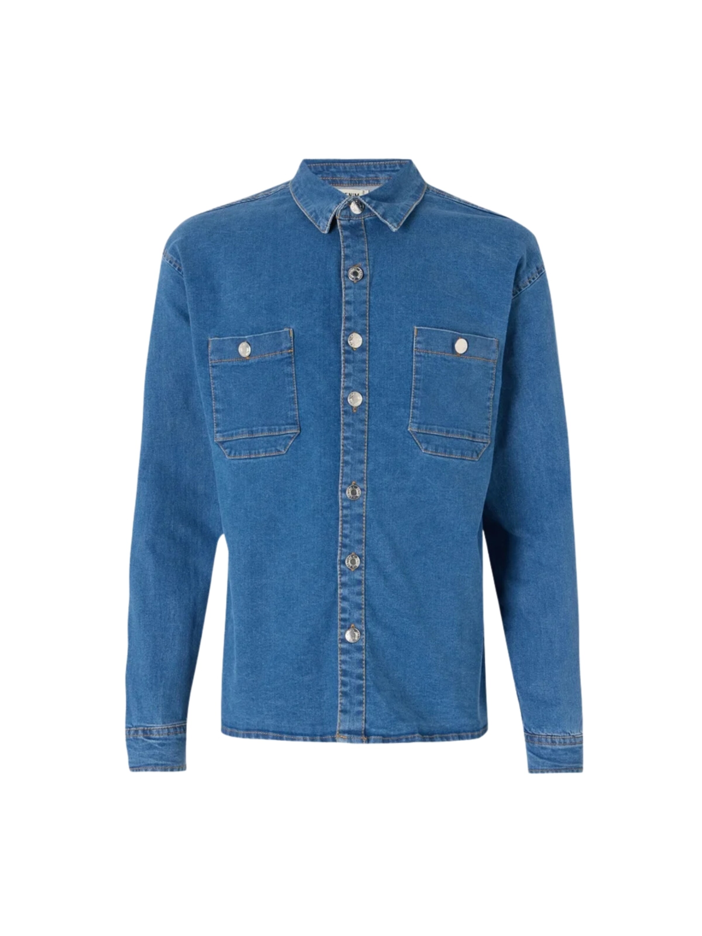 Denim Project Skjorte ' DPLoose ' i blå: forside