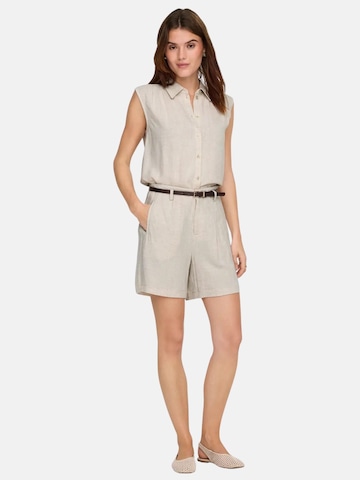 regular Pantaloni 'ONLY ONLSIESTA HW BELT LIN BL SHORT PNT NOOS SHORT' di ONLY in beige
