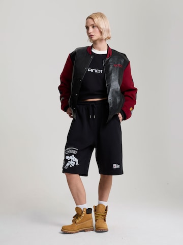 AND1 Přechodná bunda 'Respect The Game' – černá