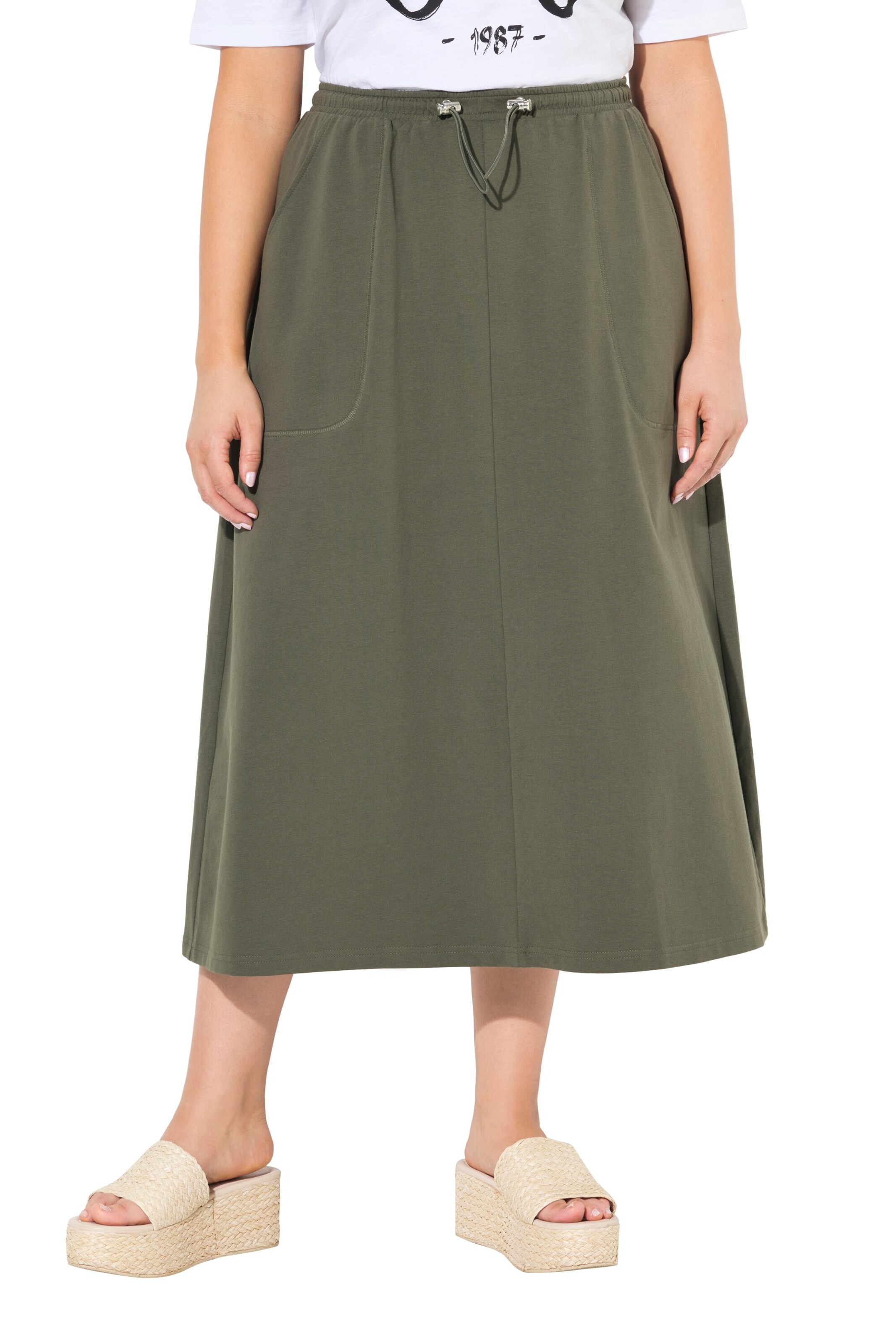 Ulla Popken Skirt in Green: front