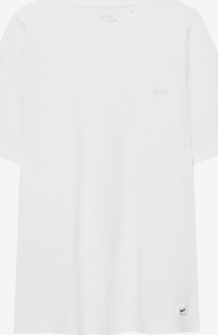 T-Shirt Pull&Bear en blanc : devant