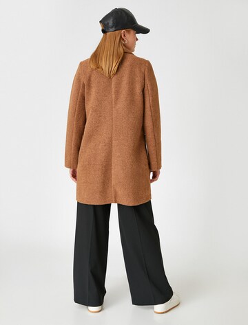 Koton Between-Seasons Coat in Brown