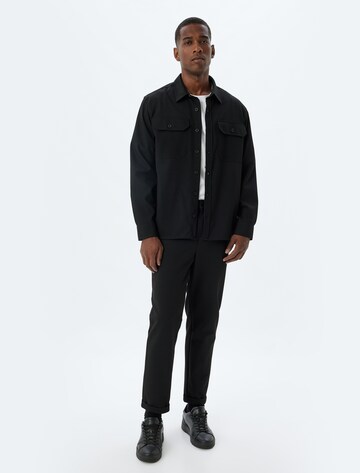 Koton Regular fit Button Up Shirt in Black