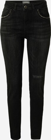 MOS MOSH Slimfit Jeans i sort: forside