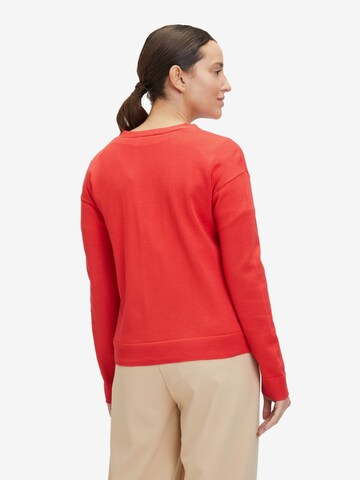 Betty Barclay Basic-Strickjacke mit Knopfleiste in Rot