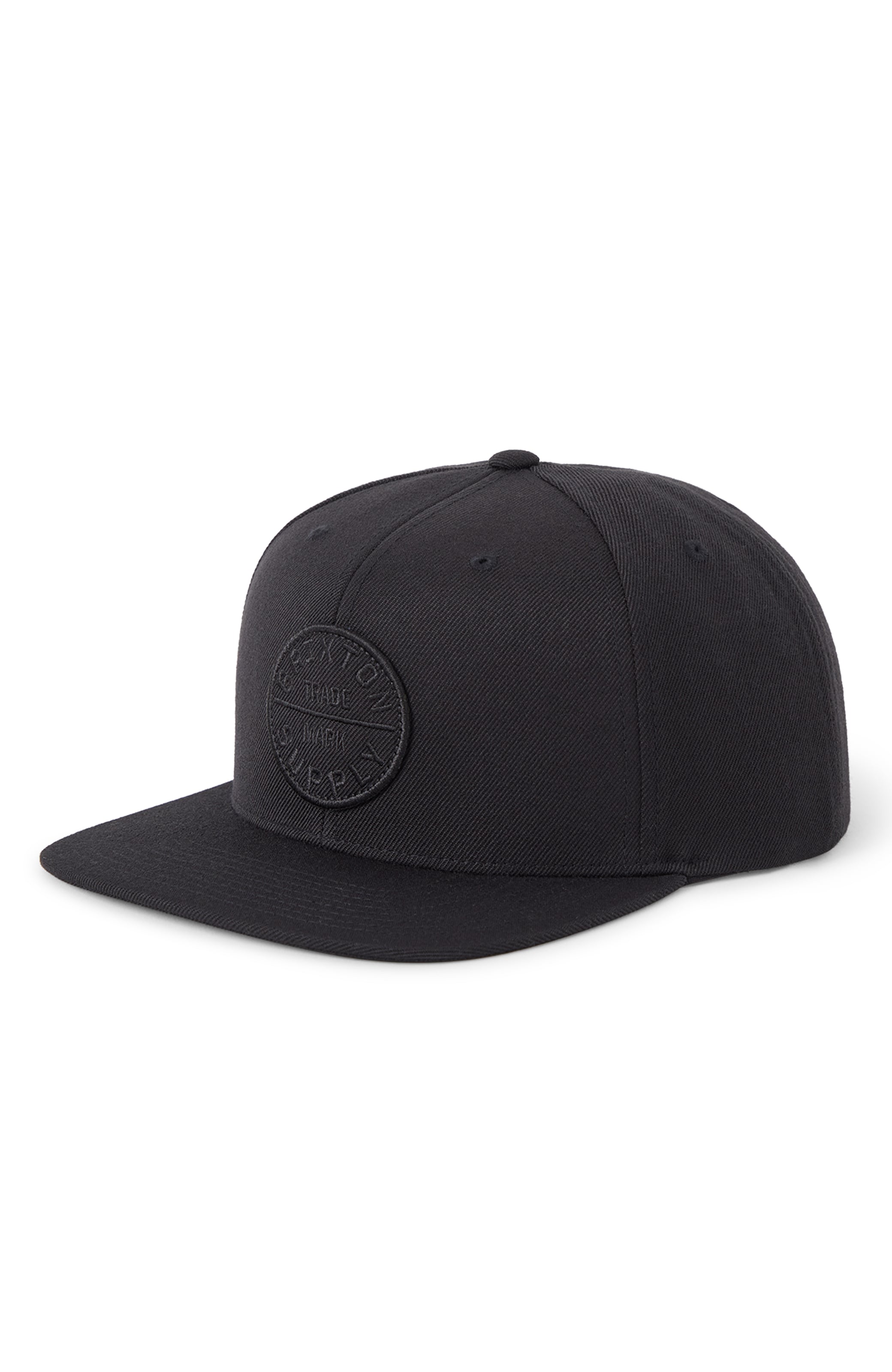 Brixton Cap 'OATH III' in Schwarz: Vorderseite