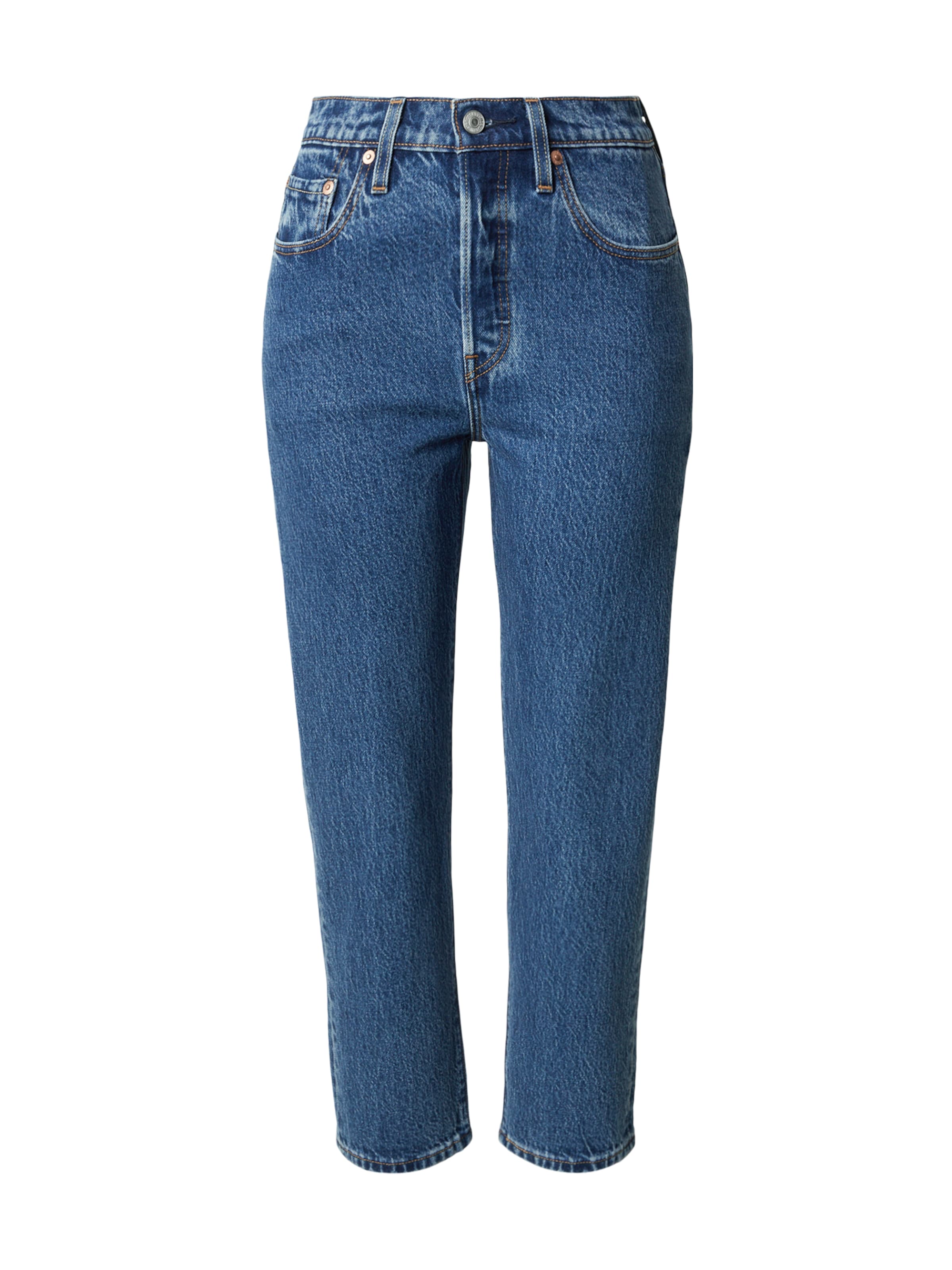 LEVI'S ® regular Τζιν '501® CROP' σε μπλε: μπροστά
