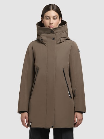 Veste d’hiver 'Viona5' khujo en marron : devant