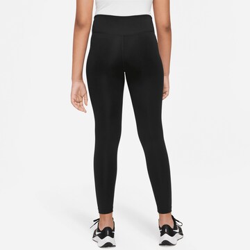 NIKE Skinny Sporthose 'ONE' in Schwarz