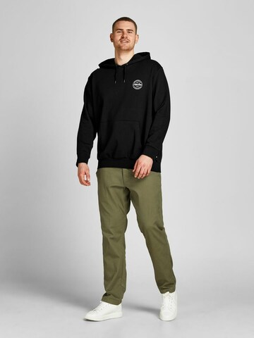 Jack & Jones Plus Sweatshirt 'Shark' in Schwarz