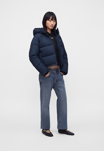 Tommy Jeans Winterjas in Blauw