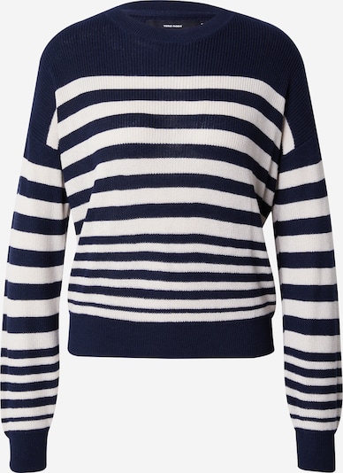 VERO MODA Pull-over 'NEW LEXSUN' en bleu marine / blanc, Vue avec produit