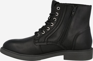 JACK & JONES Veterboots 'KARL' in Zwart