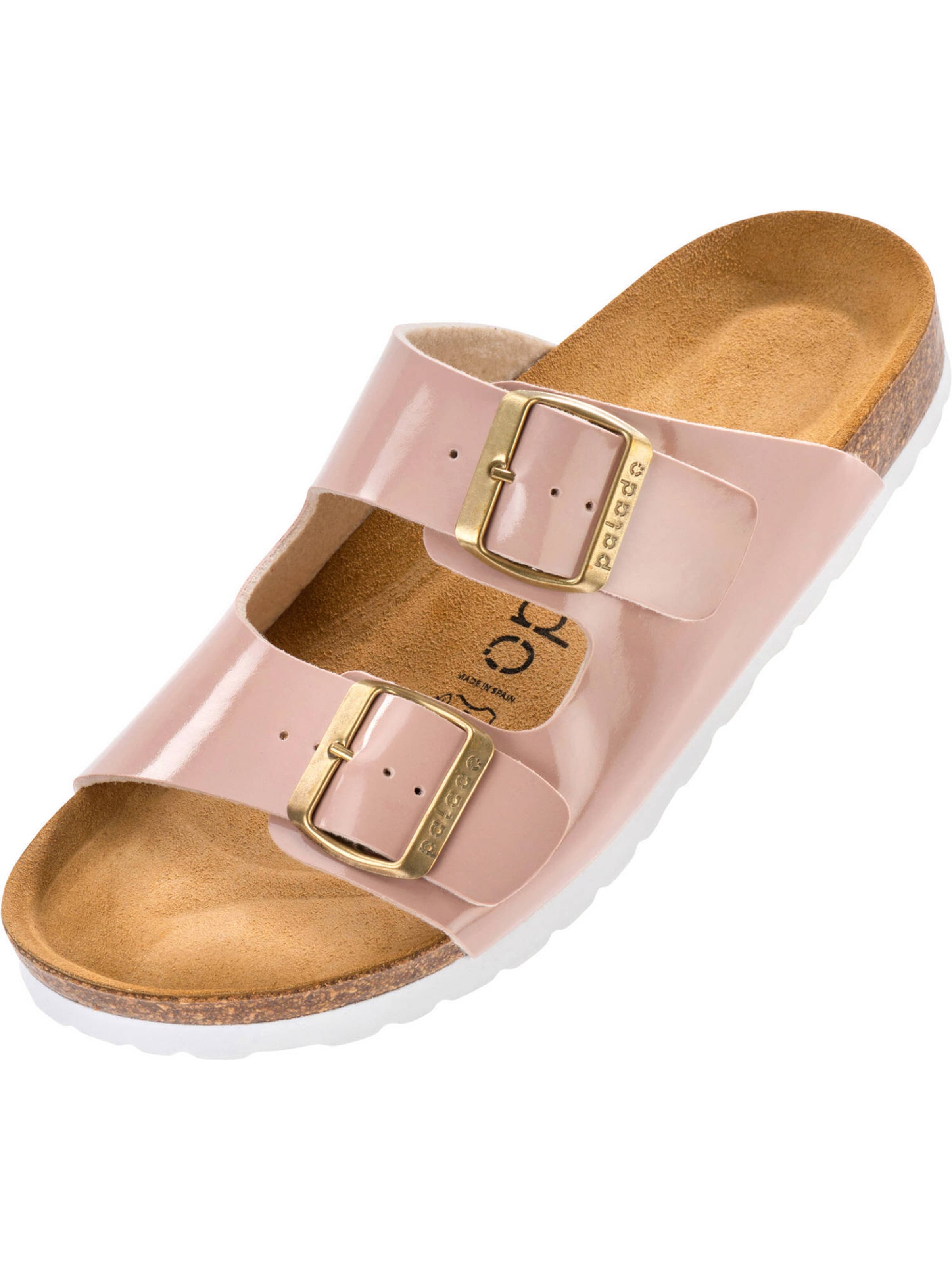 rozā Palado Ādas čības 'Korfu': no priekšpuses