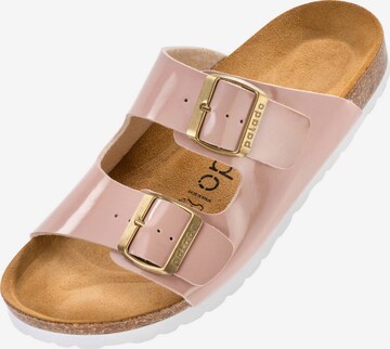 Palado Mules 'Korfu PF' in Pink: front