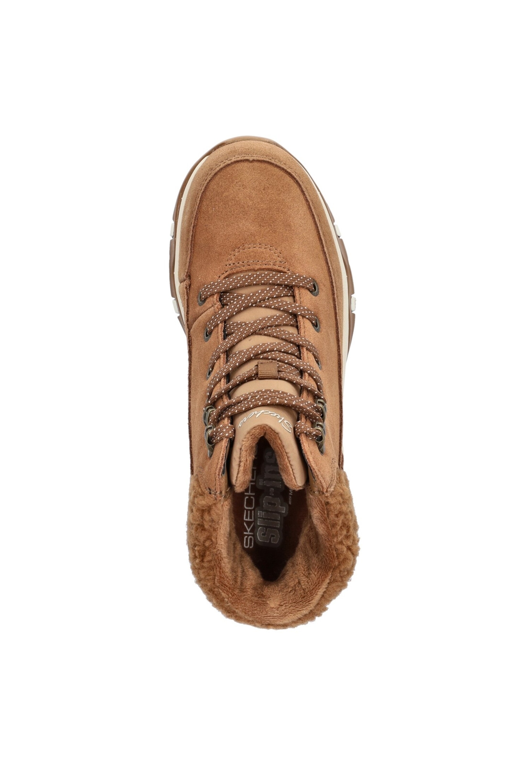 ruda SKECHERS Suvarstomieji kulkšnis dengiantys batai 'TREGO - SNOW BREEZE'
