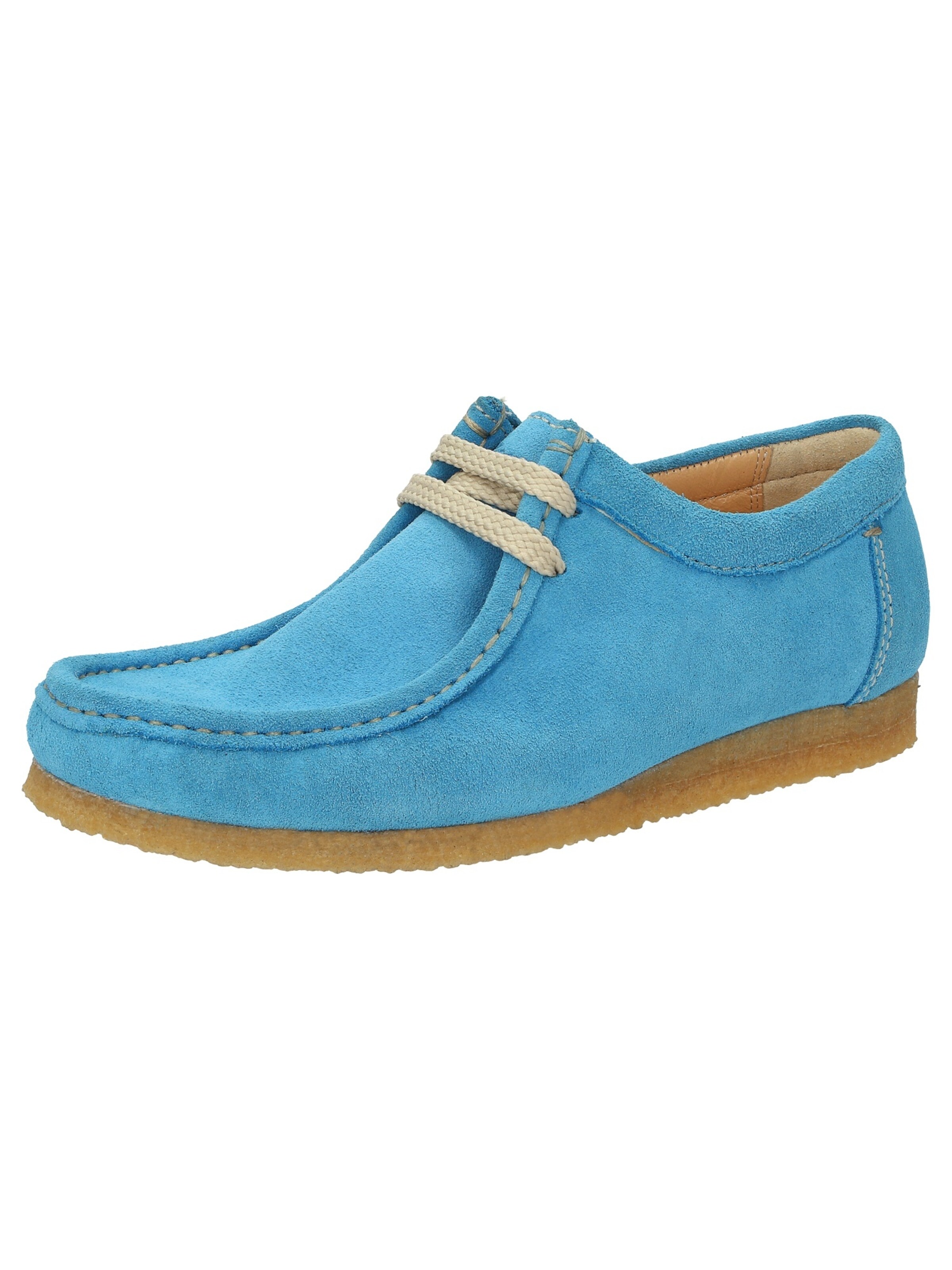 Mocassin 'D 001 ' SIOUX en bleu : devant
