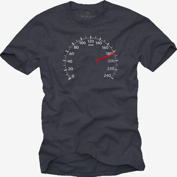 MAKAYA Shirt 'Tacho 180' in Grey: front