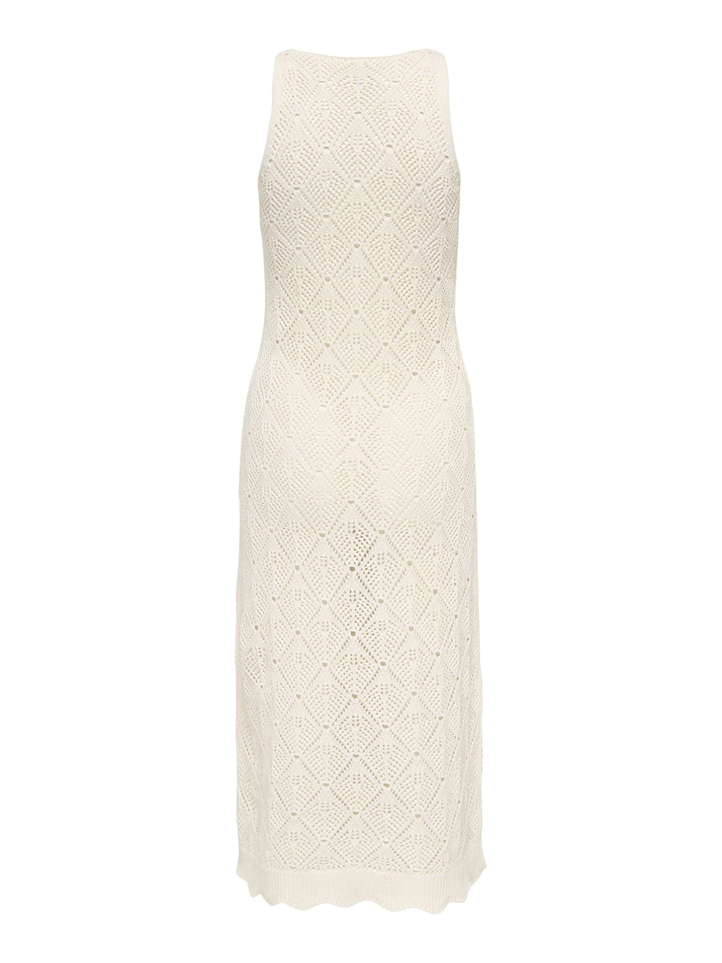 ONLY - Vestido de punto 'ONLSunflower' en blanco