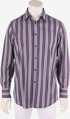 Kenzo Home Button Up Shirt in L in Purple: front
