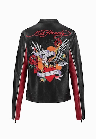 Veste mi-saison 'Brave Hearts Stay True' Ed Hardy en noir