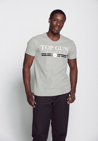 TOP GUN Shirt in Grey: front