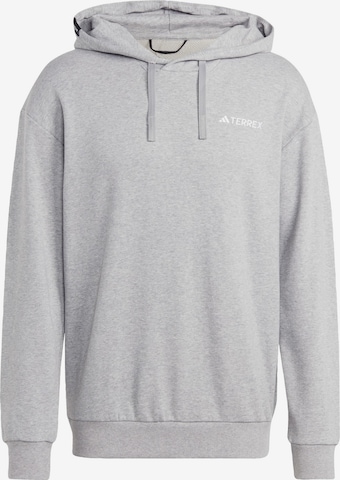 Sweat de sport ADIDAS TERREX en gris : devant