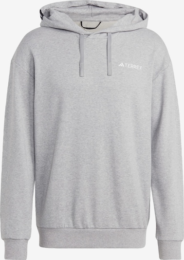 ADIDAS TERREX Athletic Sweatshirt in mottled grey / Off white, Item view