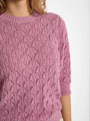 Pullover 'Lamina' di minus in lilla