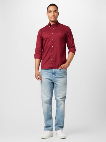 TOMMY HILFIGER Regular fit Overhemd in Rood