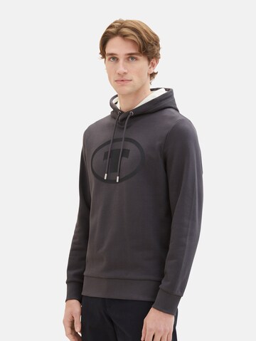 TOM TAILOR - Sweatshirt em cinzento: frente