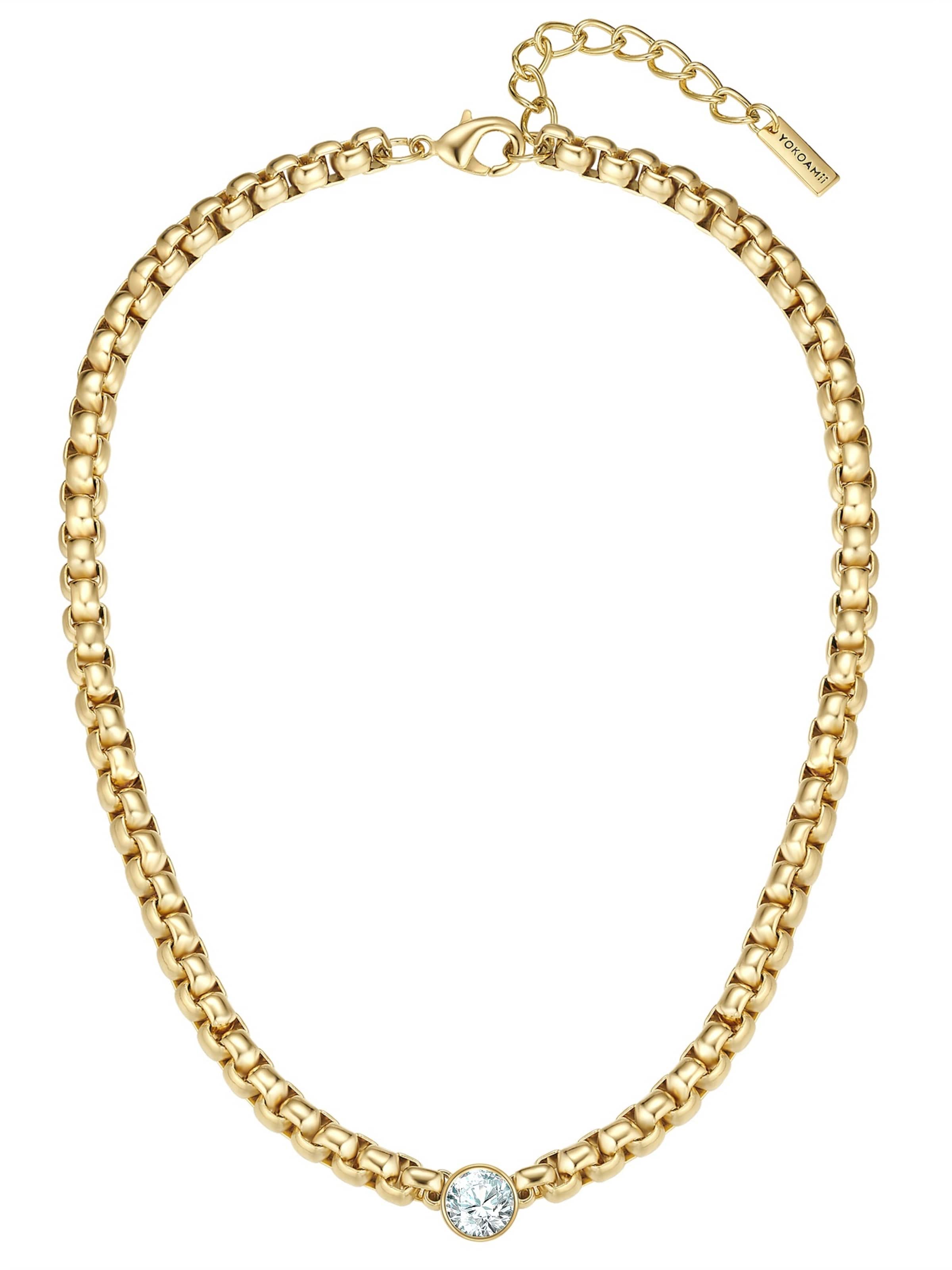 Chaîne Yokoamii en or : devant